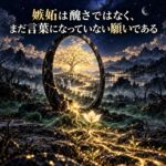 嫉妬は醜さではなくまだ言葉になっていない願いである