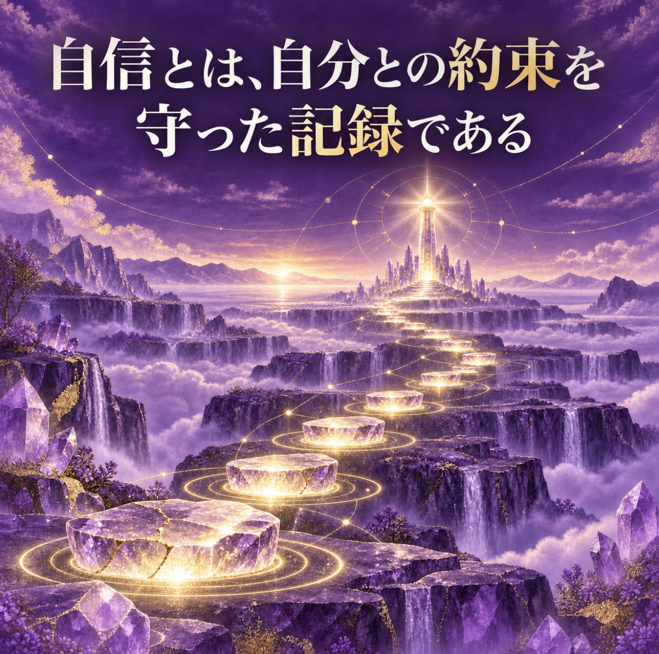 自信とは自分との約束を守った記録