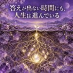 答えが出ない時間にも人生は進んでいる