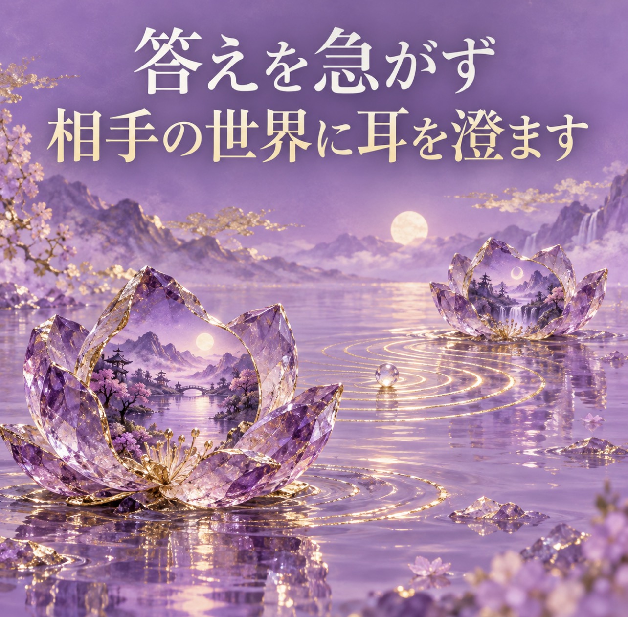 答えを急がず相手の世界に耳を澄ます