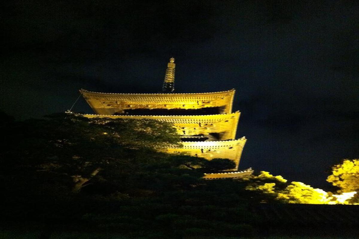 世界遺産である京都の東寺へ行って参りました 幻想的な風景に感動